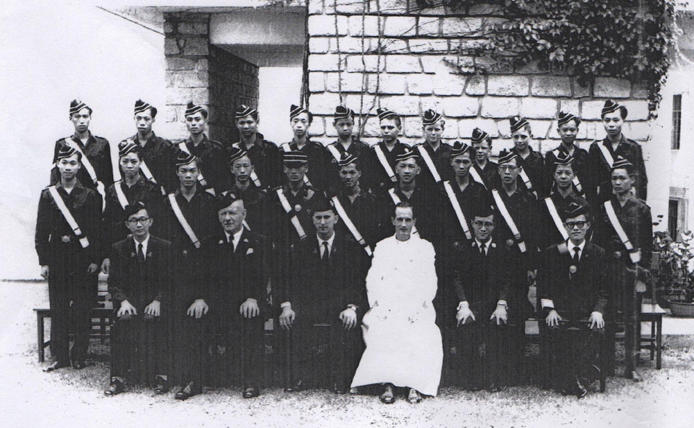 The first annual inspection of the 1st squad on May 29, 1960